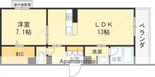 グランドゥール中小阪【1階】の間取り