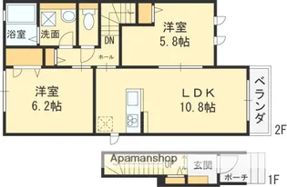大阪府東大阪市永和3丁目【アパート】の間取り