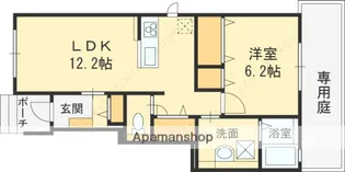 大阪府東大阪市永和3丁目【アパート】の間取り