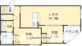 グラン今里NORTH【2階】の間取り