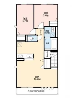 シャンピア新今里【201号室】の間取り