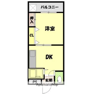 シャンポール今里Ⅱ番館【503号室】の間取り
