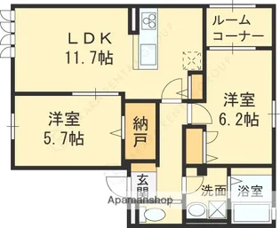 シェレトワレ【201号室】の間取り