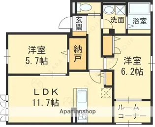 シェレトワレ【202号室】の間取り