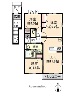 ハイムメゾングレージュ【2階】の間取り