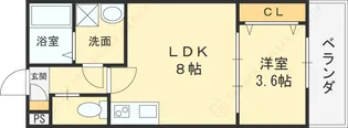 ジーメゾン鳥居アヴェニエ【1階】の間取り