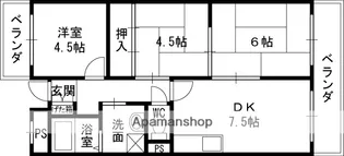 レクシア布施【606号室】の間取り