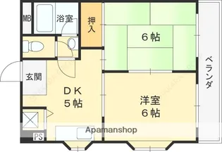 新星ビル布施【3階】の間取り