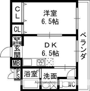 新深江池田マンション【903号室】の間取り