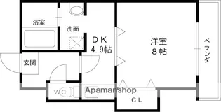 ブロードネスト御厨【4階】の間取り