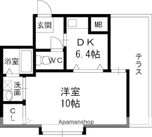 大阪府東大阪市御厨中1丁目【マンション】の間取り