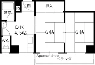 メゾン大和下小阪【601号室】の間取り