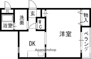 アミティ小阪【3階】の間取り