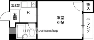 足代マンション【107号室】の間取り
