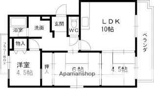 グリーンビュー1号館【1階】の間取り