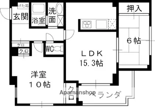 S-RESIDENCE夙川【4階】の間取り
