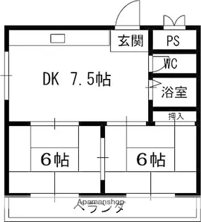 山田マンション【2階】の間取り