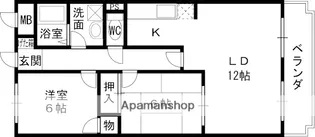 ロヴェール山手【1階】の間取り
