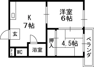 グリーンハイツユコ【3階】の間取り