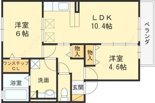 コンフォートガーデン【2階】の間取り
