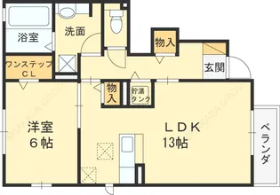 フォレスト フィールド【1階】の間取り