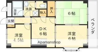 ロイヤルヴィラ・壱番館【4階】の間取り
