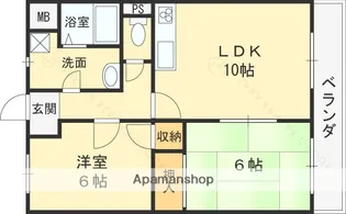ハイドリーム新石切【3階】の間取り