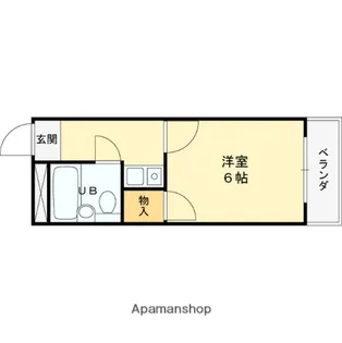 タチバナコーポ【501号室】の間取り