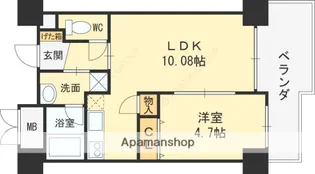 アンギン ルマ【9階】の間取り