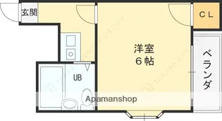 ハーモニーハイツ花園本町【301号室】の間取り