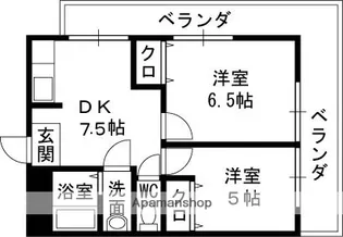 サンライフ小阪【3階】の間取り
