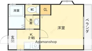 サンハイツ【201号室】の間取り