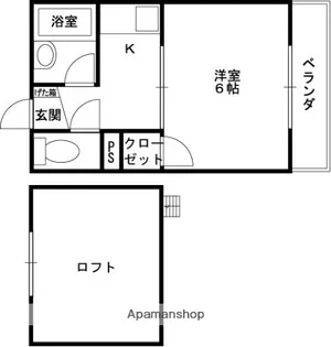 キティハウス【2階】の間取り