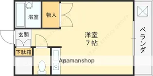 サンブライト新石切【201号室】の間取り