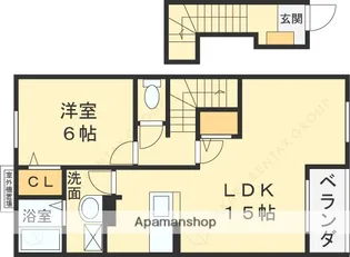 グロースハイツ新石切Ⅰ【2階】の間取り