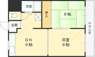 サンライフ若江本町【3階】の間取り