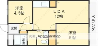 ウエストコート【2階】の間取り