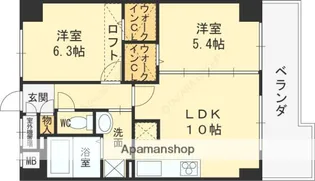 エスペランサ東翠園【702号室】の間取り