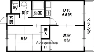 ヴェルドミール【705号室】の間取り