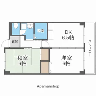 ヴェルドミール【606号室】の間取り