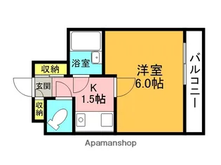 ホワイエ甲子園【1階】の間取り