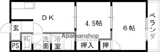 大阪府八尾市垣内1丁目【マンション】の間取り