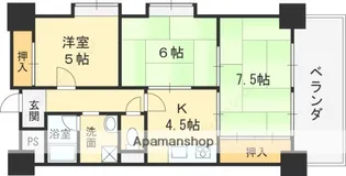 木の国ハイツ【10階】の間取り
