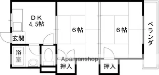 門野ビル【303号室】の間取り