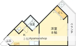 バンフォーレスミダ【3階】の間取り