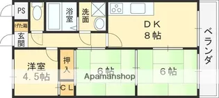 パストラル横小路【2階】の間取り