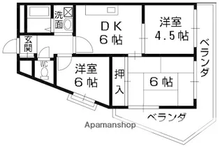 有宏ハイツ【303号室】の間取り