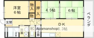 フローラ長田【7階】の間取り