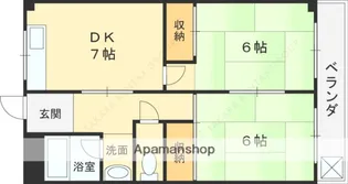 山田マンション【206号室】の間取り