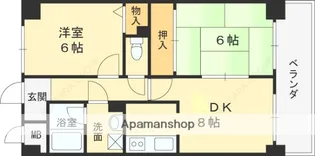 エストヴェルジュ【402号室】の間取り